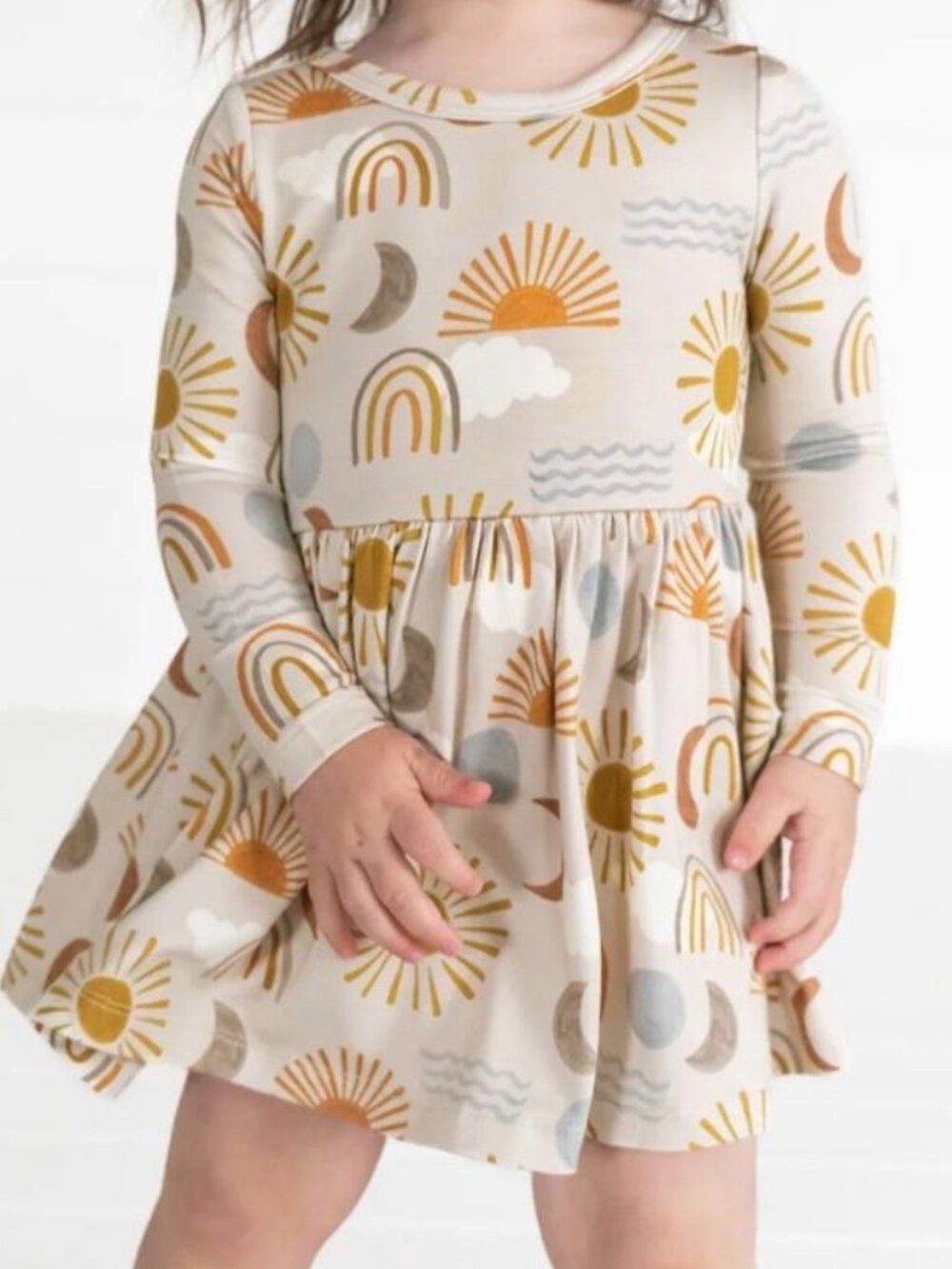Little Sleepies Desert Sunrise Long Sleeve Twirl Dress w/ Bodysuit 18-24 months